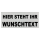 Reflex Brustschild Namensschild silber matt 15x5 cm mit Wunschaufdruck