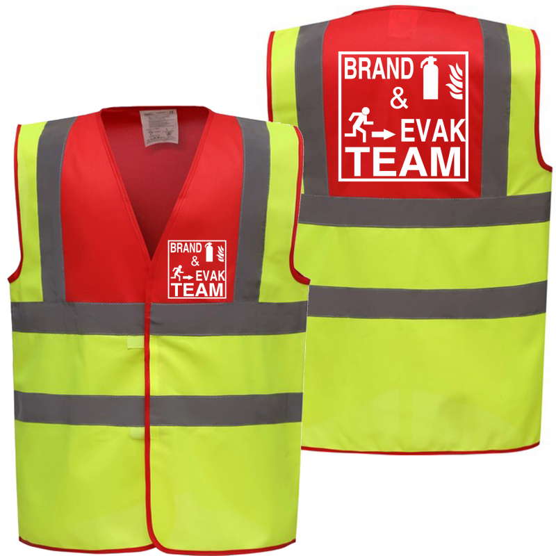 BRAND & EVAK TEAM Piktogramm Warnweste S-3XL