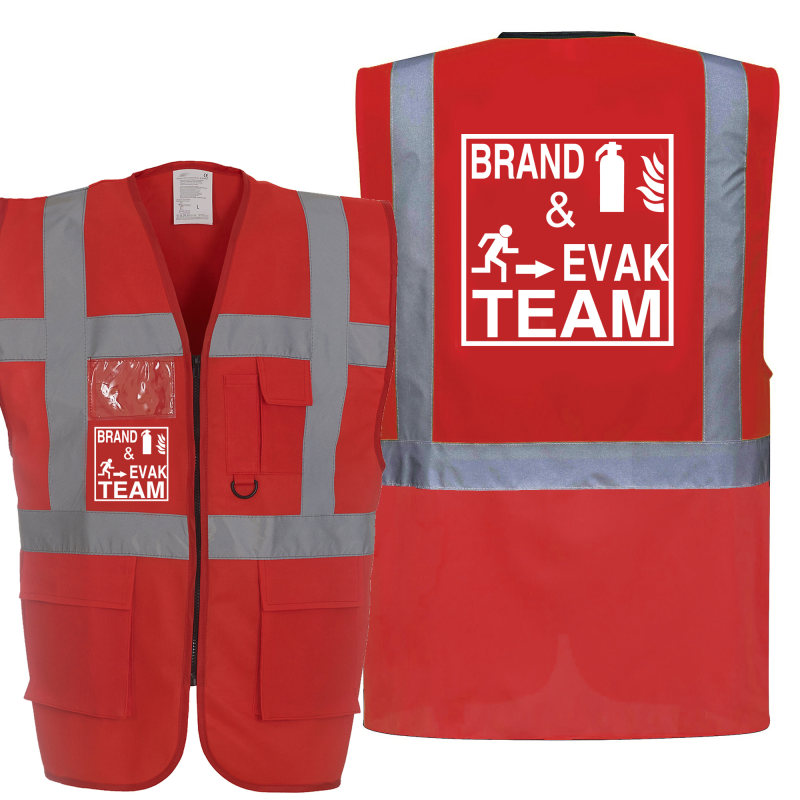 BRAND & EVAK TEAM Piktogramm Warnweste S-3XL
