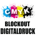 Blockout DTF Logo Digitaldruck CMYK // Staffelpreise...