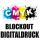 Premium Blockout DTF Logo Digitaldruck CMYK bis 100x100 mm
