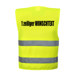 Warnweste • Mischgewebe 20 % Baumwolle + 80 % Polyester • EN ISO 20471 -  Klasse 2 • neongelb, online kaufen