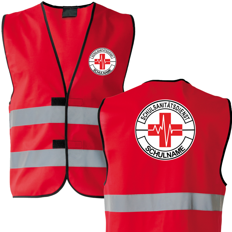 Warnweste NOTFALLSEELSORGE - Gelb/orange Signalweste Mit Reflektierendem Aufdruck