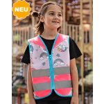 Kinder Motiv Weste Warnschutzweste Fantasy Einhorn +...