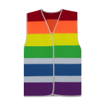 Regenbogen Rainbow Warnweste nationenweste Pride