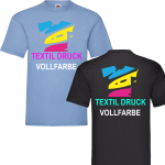 T-Shirt Herren farbig Fruit of the Loom Basic mit CMYK...