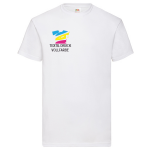T-Shirt Herren weiß, Fruit of the Loom Basic mit ZWEI Druckpositionen CMYK (Vorne & Hinten)