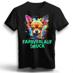 T-Shirt Herren farbig, Fruit of the Loom Basic mit ZWEI Druckpositionen CMYK (Vorne & Hinten)