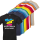 T-Shirt Herren farbig, Premium B&C Inspire #190 Rundhals mit EINER Druckposition CMYK