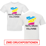 T-Shirt Herren weiß, Premium B&C Inspire #190...