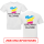 T-Shirt Herren weiß, Premium B&C Inspire #190 Rundhals mit ZWEI Druckpositionen CMYK (Vorne & Hinten)