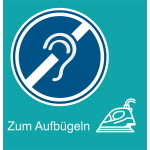 Gehörlosen Piktogramm zum Aufbügeln