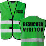 Besucher / Visitor Kombi Sonderfarben + Neon Weste Warnweste