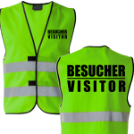 Besucher / Visitor Kombi Sonderfarben + Neon Weste Warnweste