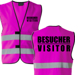 Besucher / Visitor Kombi Sonderfarben + Neon Weste Warnweste