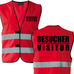 Besucher / Visitor Kombi Sonderfarben + Neon Weste Warnweste
