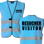 Besucher / Visitor Kombi Sonderfarben + Neon Weste Warnweste