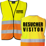 Besucher / Visitor Kombi Sonderfarben + Neon Weste...
