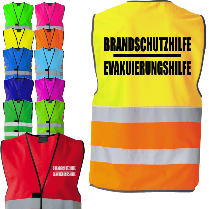 Notfallhelfer Warnweste Sonderfarbe in 7 größen und 8 farben Notfallhelfer Warnweste Sonderfarbe in 7 größen und 8 farben
