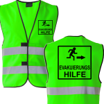 Evakuierungs Hilfe Piktogramm Warnweste Standard M-7XL