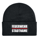 Feuerwehr Beanie mit Ortsname – Warme Wintermütze für echte Kameraden