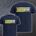 Feuerwehr T-Shirt FW2200 beidseitig Wunschstadt - Wunschname
