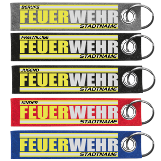 FW2200 Feuerwehr Schlüsselanhänger aus Filz – Feuerwehr, Freiwillige Feuerwehr, Jugendfeuerwehr & Kinderfeuerwehr