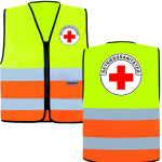 Betriebssanitäter Signalweste | Reißverschluss | S-5XL