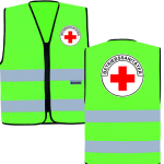 Betriebssanitäter Signalweste | Reißverschluss | S-5XL