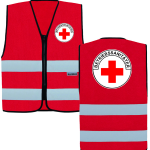Betriebssanitäter Signalweste | Reißverschluss | S-5XL