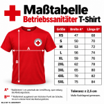 Betriebssanitäter T-Shirt – Sanitäter Shirt in 4 Farben