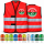 2in1 Brandschutzhelfer / Evakuierungshelfer Standard Warnschutzweste -RöX