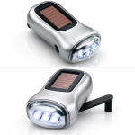 DYNASOL LED- Dynamo + Solar Taschenlampe  für...