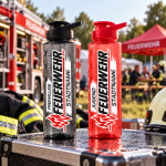 1000 ml Personalisierte Feuerwehr Trinkflasche Design 2660