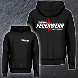 Hoodie schwarz / Druck Freiwillige Feuerwehr